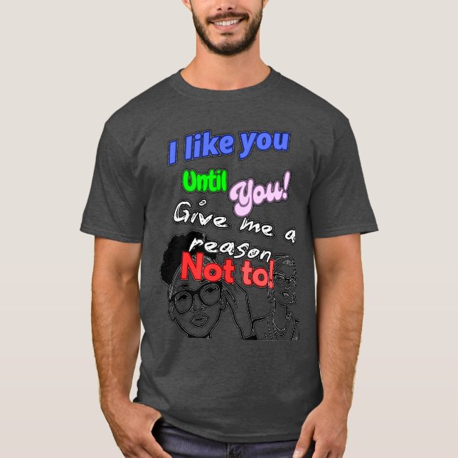 T-shirt Je T'Aime Jusqu'À | (Devant)