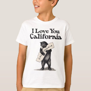 T-shirt Je t'aime la Californie