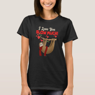 T-shirt Je T'Aime Lentement Beaucoup Coeur Fantôme Valenti