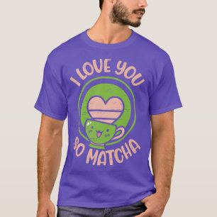 T-shirt Je T'Aime Matcha Bubble Tea Matcha Premium