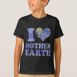 T-shirt Je T'aime Mère Terre T Shirt