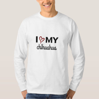 T-shirt Je T'aime Mon Chihuahua LS Tee Unisexe