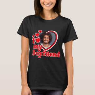T-shirt Je T'aime Mon Petit Ami Photo T Shirt Sur Mesure_1
