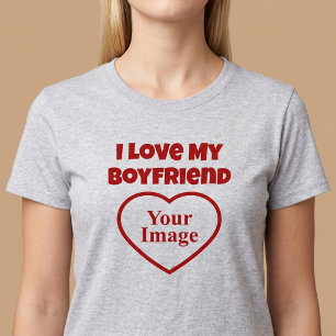 T-shirt Je T'aime Photo de Mon Petit Ami