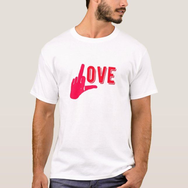 T-shirt Je t'aime plus. (Devant)