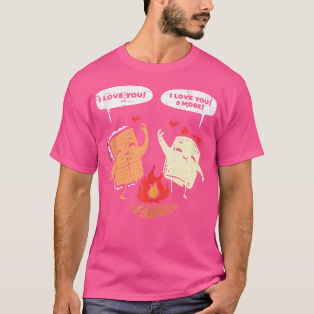 T-shirt Je T'Aime Plus Drôle Camping Couple Camper Men W (Devant)