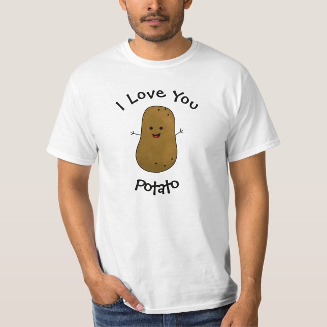 T-shirt Je T'Aime Pomme De Terre (Devant)