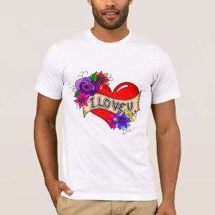 T-shirt Je T'Aime   Street Art Urban Heart