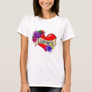 T-shirt Je T'Aime   Street Art Urban Heart