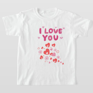 T-shirt Je t'aime tishart est un couple romantique dans l'