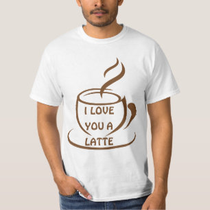 T-shirt Je t'aime un design romantique récent