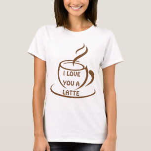 T-shirt Je t'aime un design romantique récent