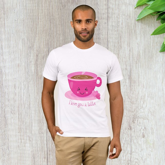 T-shirt Je T'Aime Un Latte (Créateur téléchargé)