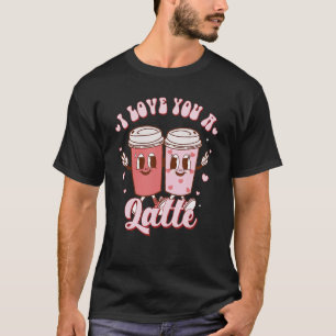 T-shirt Je t'aime un Latte Café Coeurs Latte Lovers Vale