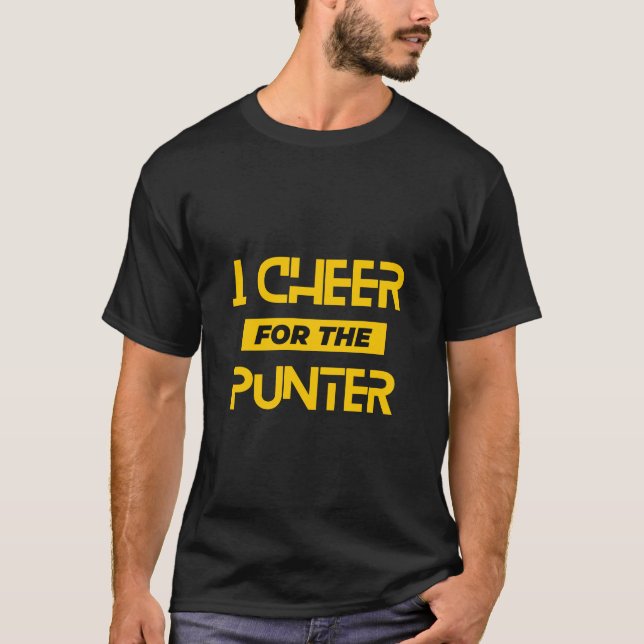 T-shirt Je te salue pour le punter (Devant)