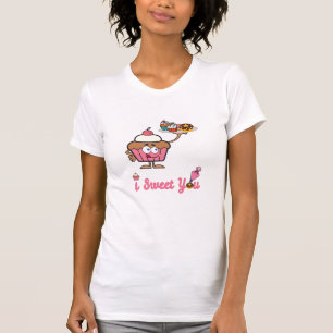 T-shirt Je te suce avec un gâteau