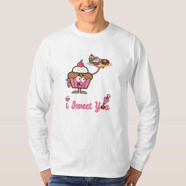 T-shirt Je te suce avec un gâteau (Devant)