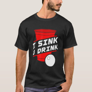 T-shirt Je T'Enrose Boire Bière Pong College Jeu Beirut Pl