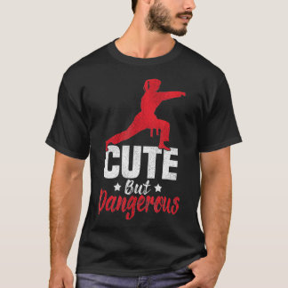 T-shirt Je Tire Comme Une Fille Karate Kickboxing Girl 1