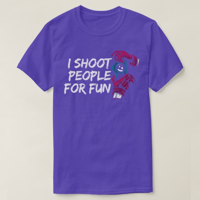 T-shirt Je Tire Des Personnes Photographie Pour Amusant Dr (Design devant)