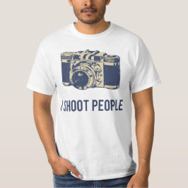 T-shirt Je tire l'appareil-photo de photographie de