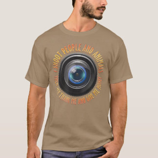 T-shirt Je tire sur les gens et les animaux Photographie I