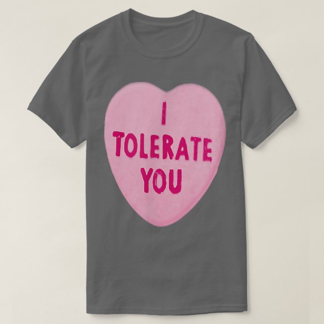 T-shirt JE TOLÉRE LA Saint-   Valentin  (Design devant)