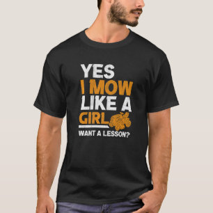 T-shirt Je Tonds Comme Une Fille Tondeuse Jardinier Tondeu