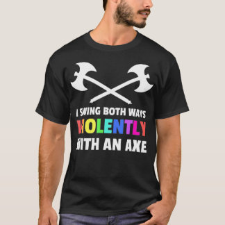T-shirt Je Tourne Violemment Les Deux Manières Avec Un Ae