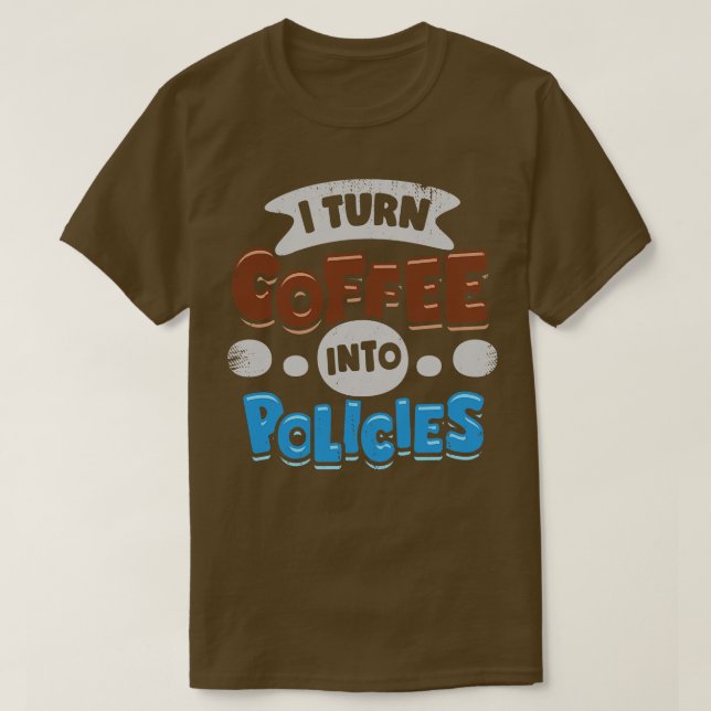 T-shirt Je Transforme Le Café En Contraintes Cadeau De L'A (Design devant)