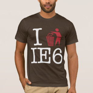 T-shirt Je trash IE6