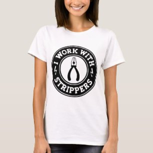 T-shirt Je travaille avec les Strippers #USAPatriotGraphic