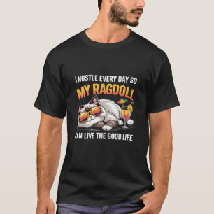T-shirt Je trime pour mon chat drôle Ragdoll Cat maman pap