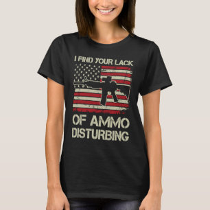 T-shirt Je Trouve Votre Manque D'Amme Dérangeant Drapeau A