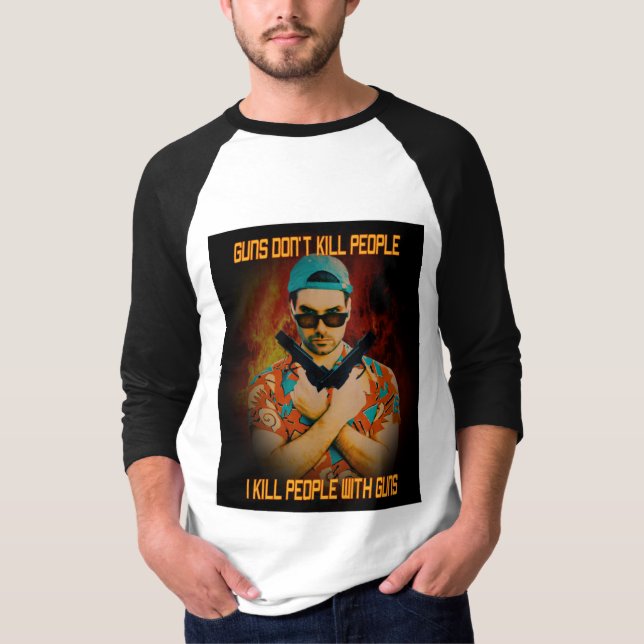 T-shirt Je tue des personnes (Devant)