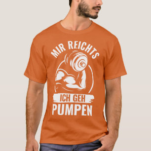 T-shirt Je Vais Aller À La Salle De Fitness Des Pompes