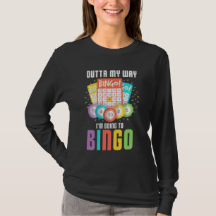 T-shirt Je vais au jeu d'Humour du joueur de bingo