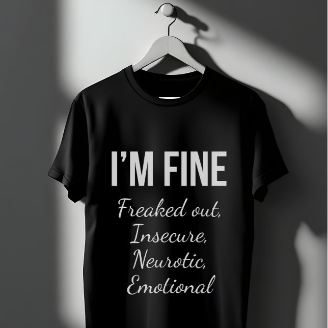 T-shirt JE VAIS BIEN - Citation Drôle En Santé Mentale (Créateur téléchargé)