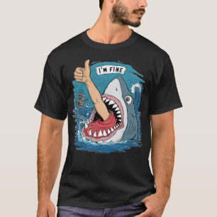 T-shirt Je vais bien drôle Rester des pouces positifs vers