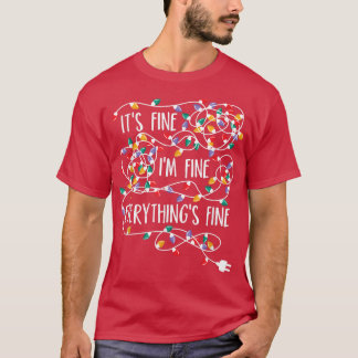 T-shirt Je vais bien tout va bien Noël Li