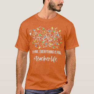 T-shirt Je vais bien tout va bien Noël Te
