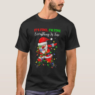 T-shirt Je vais bien tout va bien Père Noël Christ