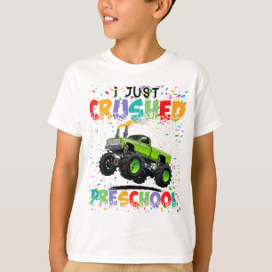 T-shirt Je Vais D'Écraser Le Camion Monster Preschool 