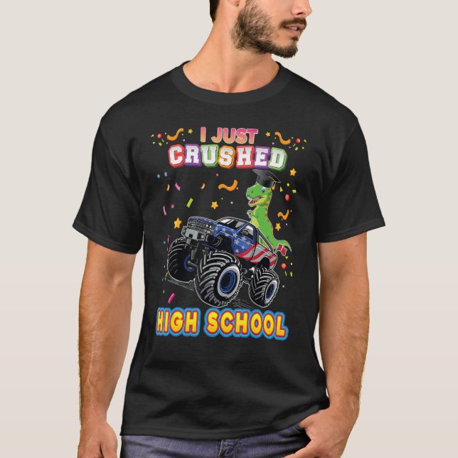 T-shirt Je Vais D'Embrasser Le Monstre Du Lycée Voiture Di (Devant)