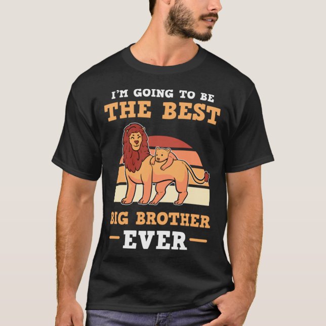 T-shirt Je Vais Être Le Meilleur Grand Frère Jamais Pour L (Devant)