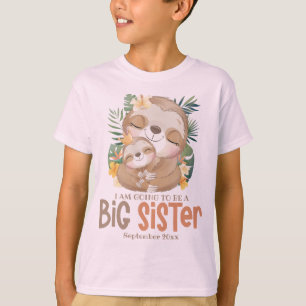 T-shirt Je Vais Être Un Grand Faire-part Soeur De Fantasme