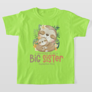 T-shirt Je Vais Être Un Grand Faire-part Soeur De Fantasme
