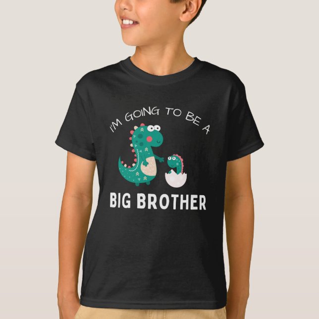 T-shirt Je vais être un grand frère mignon (Devant)