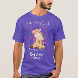 T-shirt Je vais être une grande soeur 2023 annonce de Gira