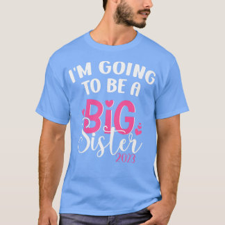 T-shirt Je vais être une grande soeur 2023 Grossesse Annou